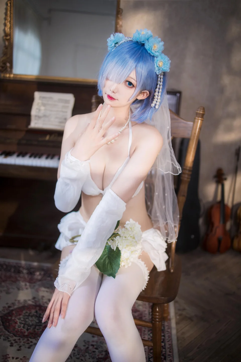 封疆疆v - 蕾姆 花嫁 [26P-118MB] tg@simisebaisi 【丝足阁】005.webp